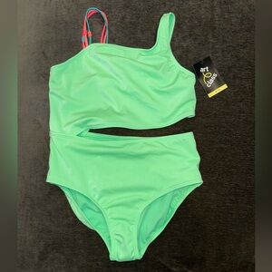 Art Class Girls Lime Green Swimsuit